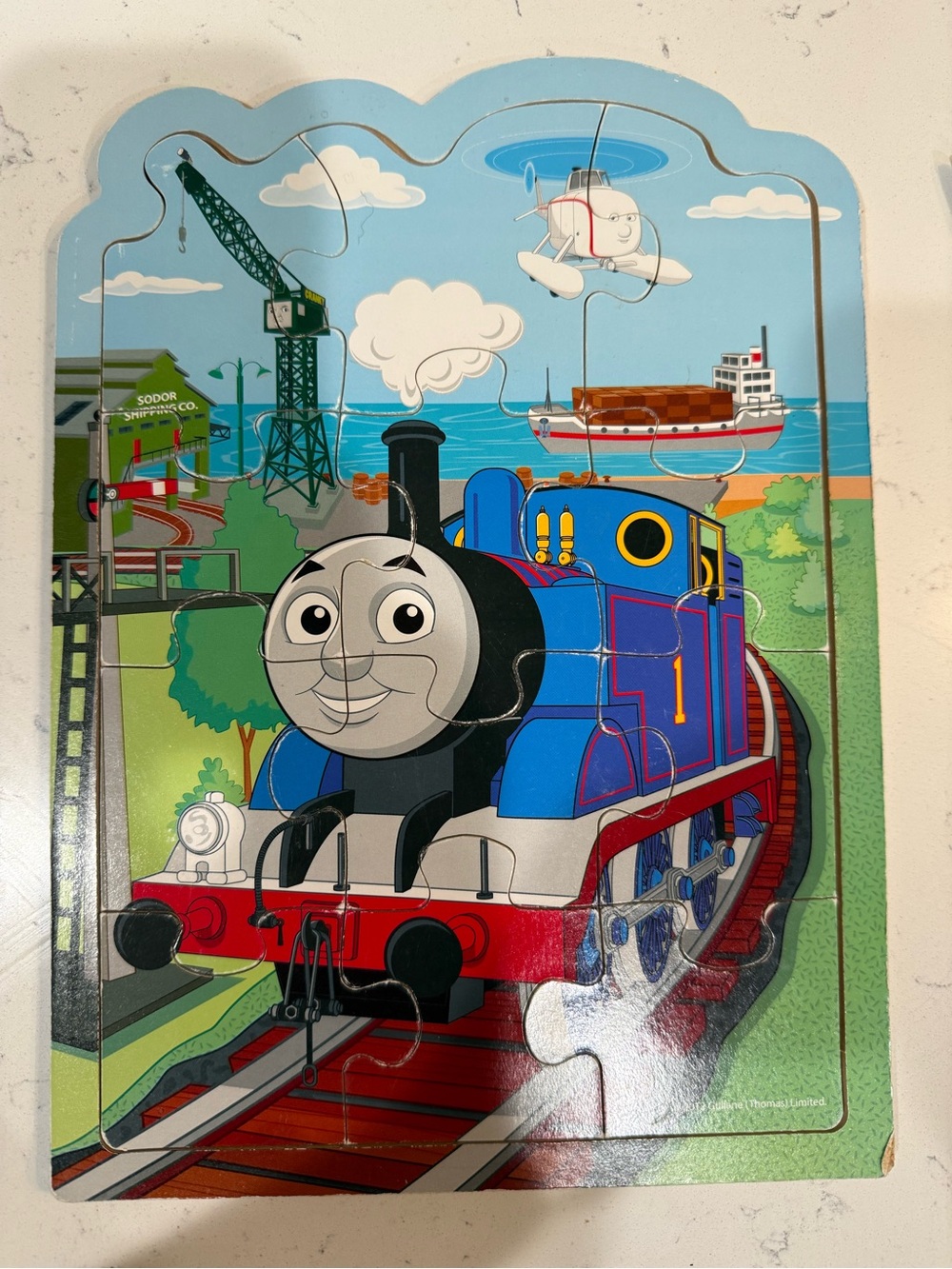 Thomas & Friends Blue and Red Engine Wooden Puzzle
